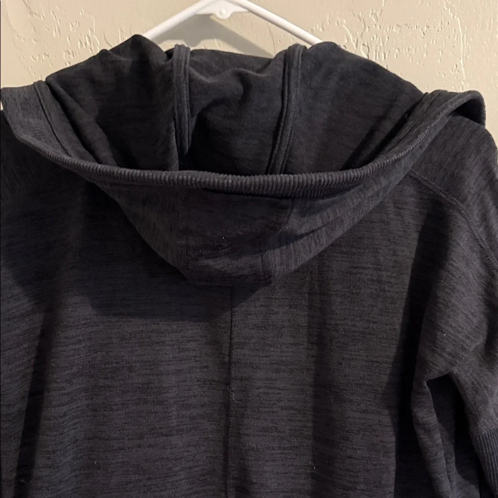 Athleta Charcoal Gray Hooded Open Front Jacket XSmall - Picture 9 of 10